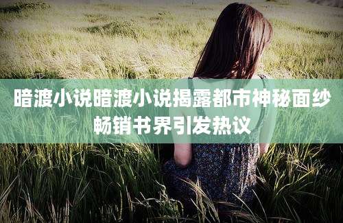 暗渡小说暗渡小说揭露都市神秘面纱畅销书界引发热议