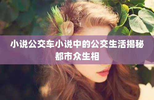 小说公交车小说中的公交生活揭秘都市众生相