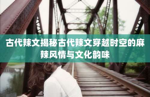 古代辣文揭秘古代辣文穿越时空的麻辣风情与文化韵味