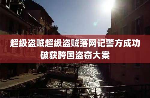 超级盗贼超级盗贼落网记警方成功破获跨国盗窃大案