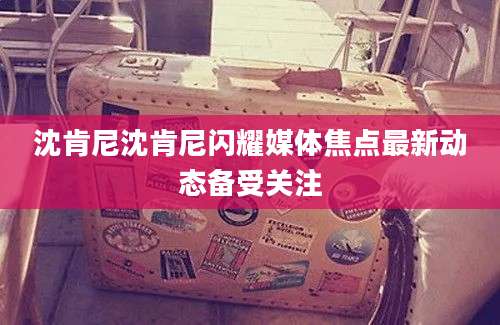 沈肯尼沈肯尼闪耀媒体焦点最新动态备受关注