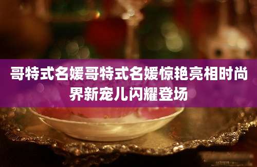 哥特式名媛哥特式名媛惊艳亮相时尚界新宠儿闪耀登场
