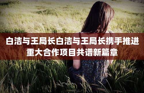 白洁与王局长白洁与王局长携手推进重大合作项目共谱新篇章