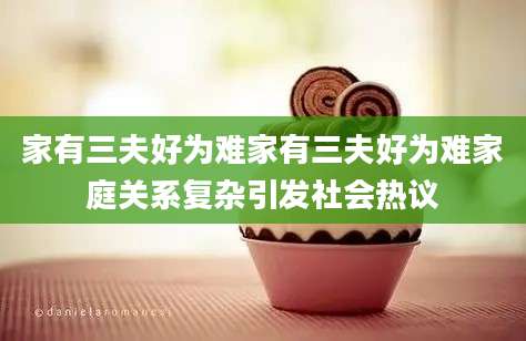 家有三夫好为难家有三夫好为难家庭关系复杂引发社会热议