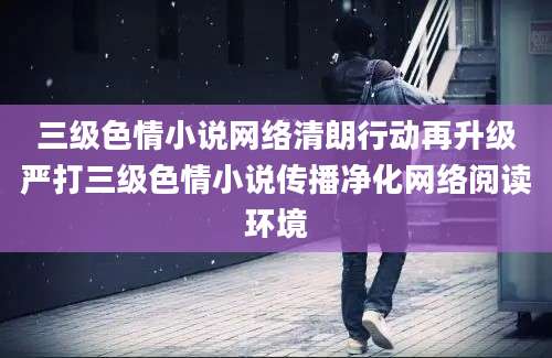 三级色情小说网络清朗行动再升级严打三级色情小说传播净化网络阅读环境