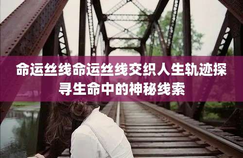 命运丝线命运丝线交织人生轨迹探寻生命中的神秘线索