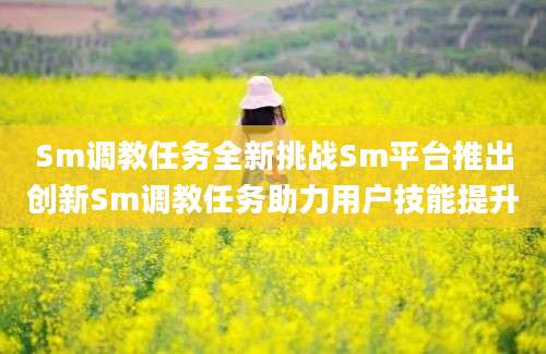 Sm调教任务全新挑战Sm平台推出创新Sm调教任务助力用户技能提升