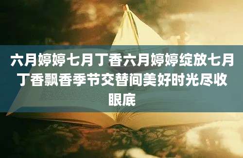 六月婷婷七月丁香六月婷婷绽放七月丁香飘香季节交替间美好时光尽收眼底