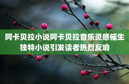 阿卡贝拉小说阿卡贝拉音乐灵感催生独特小说引发读者热烈反响