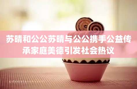 苏晴和公公苏晴与公公携手公益传承家庭美德引发社会热议