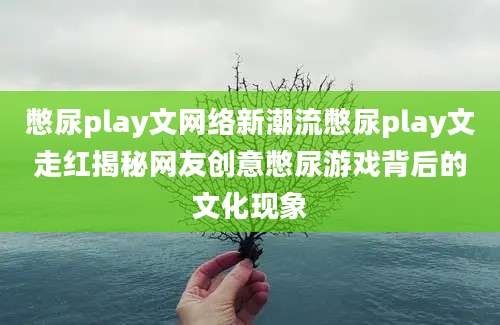 憋尿play文网络新潮流憋尿play文走红揭秘网友创意憋尿游戏背后的文化现象