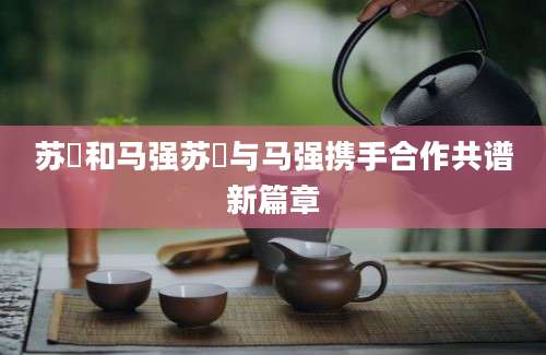苏玥和马强苏玥与马强携手合作共谱新篇章