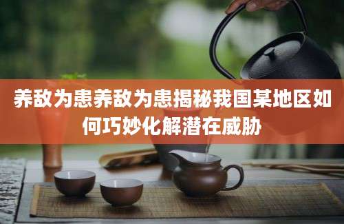 养敌为患养敌为患揭秘我国某地区如何巧妙化解潜在威胁