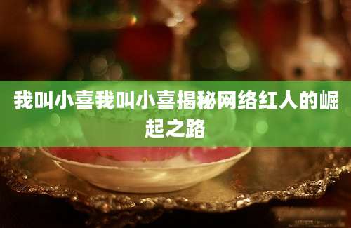 我叫小喜我叫小喜揭秘网络红人的崛起之路