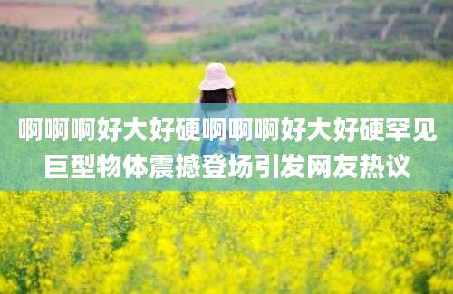 啊啊啊好大好硬啊啊啊好大好硬罕见巨型物体震撼登场引发网友热议