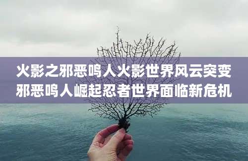 火影之邪恶鸣人火影世界风云突变邪恶鸣人崛起忍者世界面临新危机