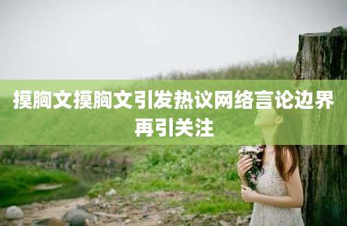 摸胸文摸胸文引发热议网络言论边界再引关注