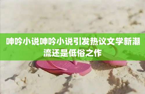呻吟小说呻吟小说引发热议文学新潮流还是低俗之作