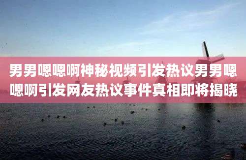 男男嗯嗯啊神秘视频引发热议男男嗯嗯啊引发网友热议事件真相即将揭晓