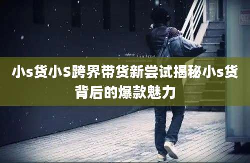 小s货小S跨界带货新尝试揭秘小s货背后的爆款魅力