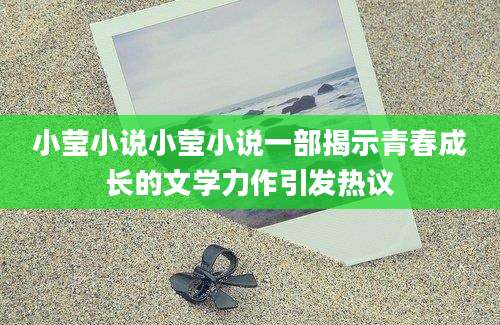 小莹小说小莹小说一部揭示青春成长的文学力作引发热议