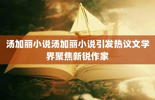 汤加丽小说汤加丽小说引发热议文学界聚焦新锐作家