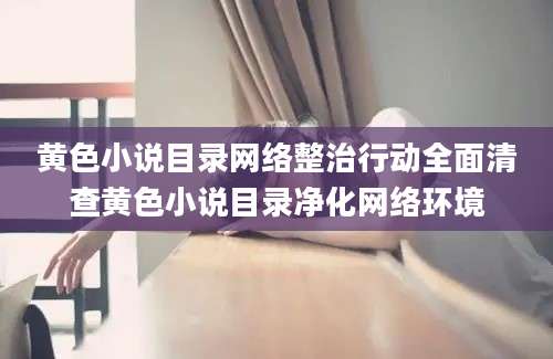黄色小说目录网络整治行动全面清查黄色小说目录净化网络环境