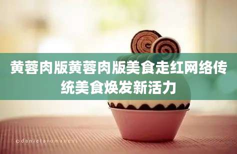 黄蓉肉版黄蓉肉版美食走红网络传统美食焕发新活力