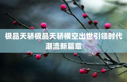极品天骄极品天骄横空出世引领时代潮流新篇章