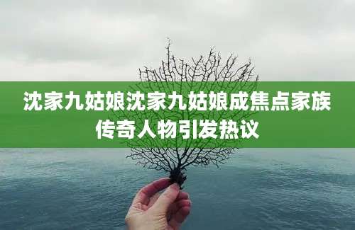 沈家九姑娘沈家九姑娘成焦点家族传奇人物引发热议