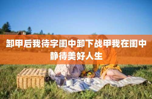 卸甲后我待字闺中卸下战甲我在闺中静待美好人生