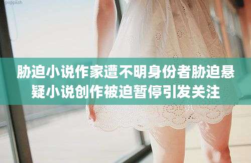 胁迫小说作家遭不明身份者胁迫悬疑小说创作被迫暂停引发关注