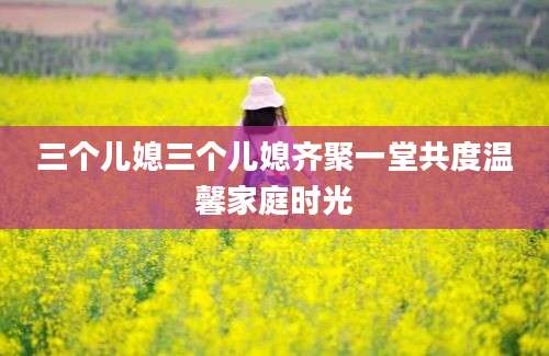 三个儿媳三个儿媳齐聚一堂共度温馨家庭时光