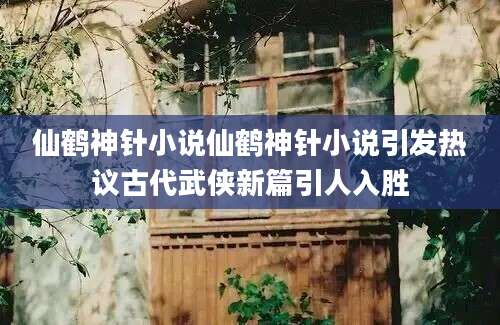 仙鹤神针小说仙鹤神针小说引发热议古代武侠新篇引人入胜