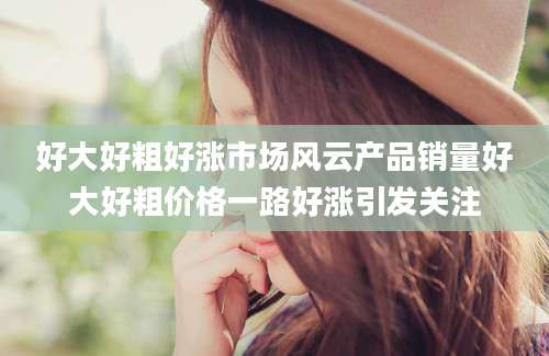 好大好粗好涨市场风云产品销量好大好粗价格一路好涨引发关注