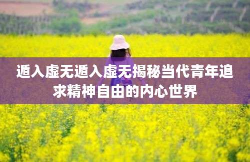 遁入虚无遁入虚无揭秘当代青年追求精神自由的内心世界