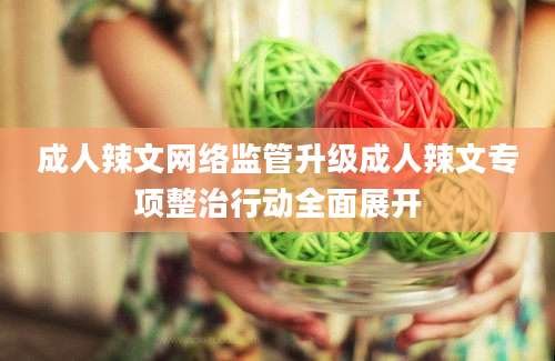 成人辣文网络监管升级成人辣文专项整治行动全面展开