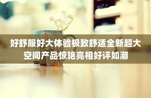 好舒服好大体验极致舒适全新超大空间产品惊艳亮相好评如潮