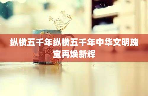 纵横五千年纵横五千年中华文明瑰宝再焕新辉