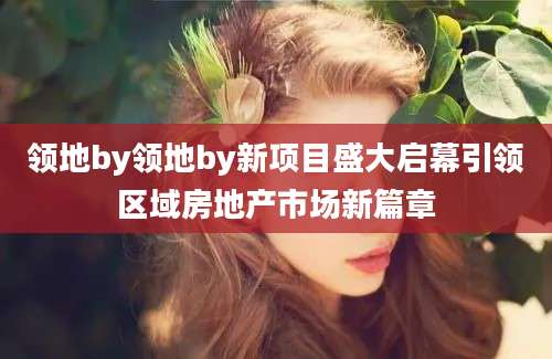 领地by领地by新项目盛大启幕引领区域房地产市场新篇章