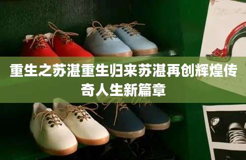 重生之苏湛重生归来苏湛再创辉煌传奇人生新篇章