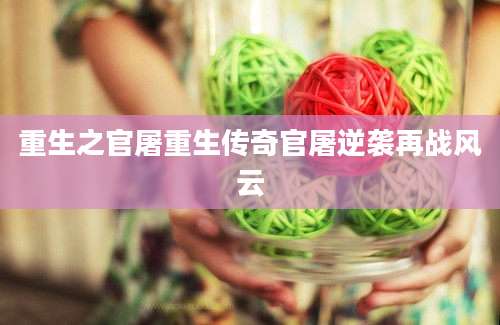 重生之官屠重生传奇官屠逆袭再战风云