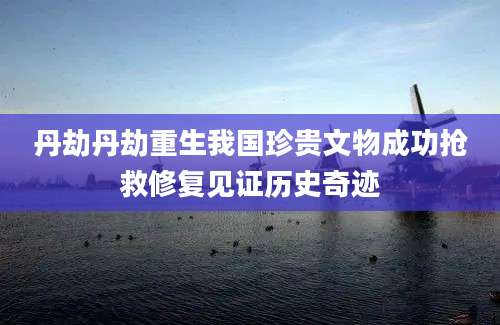 丹劫丹劫重生我国珍贵文物成功抢救修复见证历史奇迹