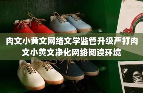 肉文小黄文网络文学监管升级严打肉文小黄文净化网络阅读环境