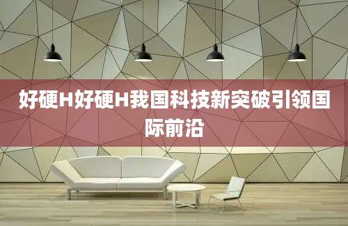 好硬H好硬H我国科技新突破引领国际前沿