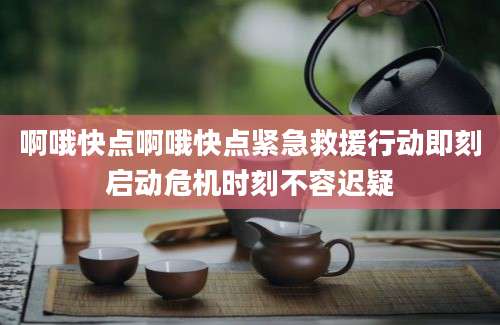 啊哦快点啊哦快点紧急救援行动即刻启动危机时刻不容迟疑