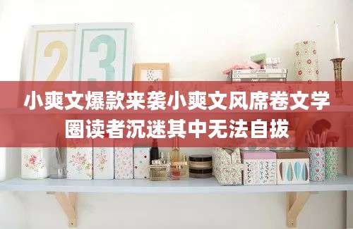 小爽文爆款来袭小爽文风席卷文学圈读者沉迷其中无法自拔