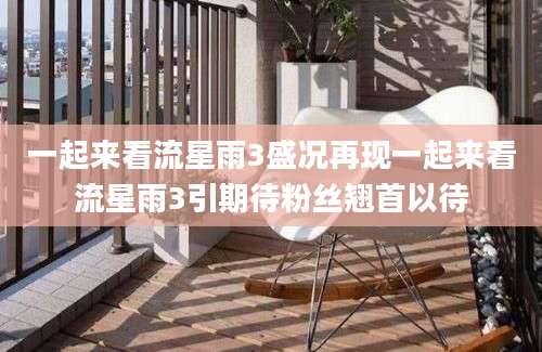 一起来看流星雨3盛况再现一起来看流星雨3引期待粉丝翘首以待