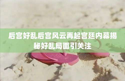 后宫好乱后宫风云再起宫廷内幕揭秘好乱局面引关注
