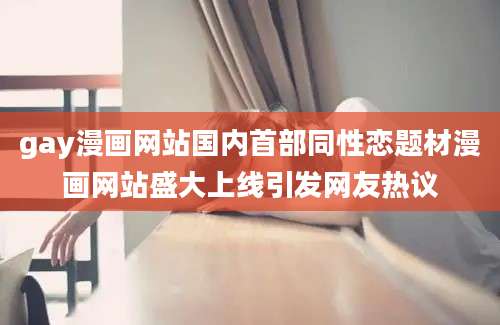 gay漫画网站国内首部同性恋题材漫画网站盛大上线引发网友热议